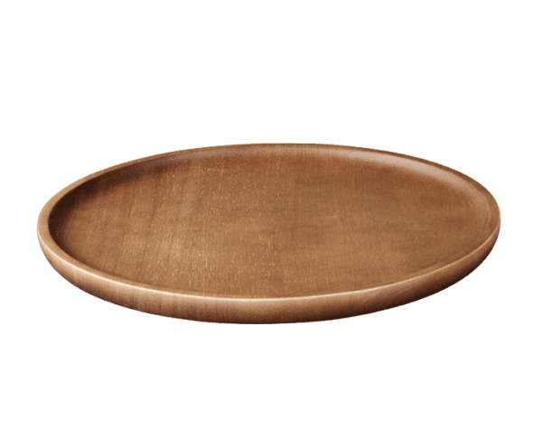 ASA - MOYENNE ASSIETTE EN BOIS FONCÉ